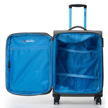 Bαλίτσα Μεσαία υφασμάτινη DIELLE 30/60 67x43x27/30 cm Ανθρακί